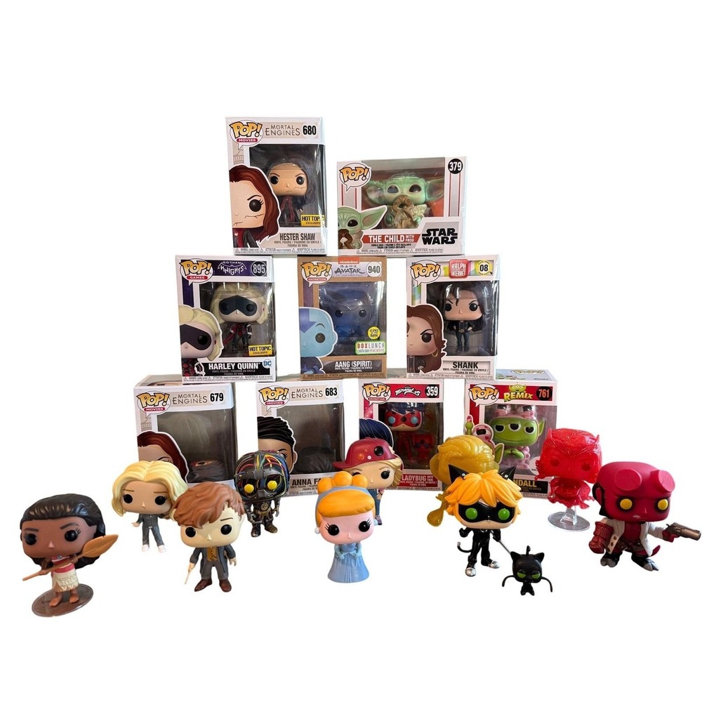 Funko Pop Lot Star Wars DC Disney Avatar Mortal Engines Exclusives Pop Action